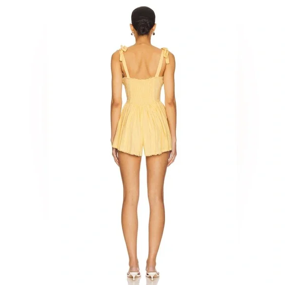 Show Me Your Mumu Regal Romper in Lemonade - Picture 3 of 5